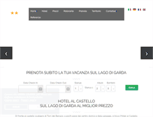 Tablet Screenshot of hotelalcastello.com